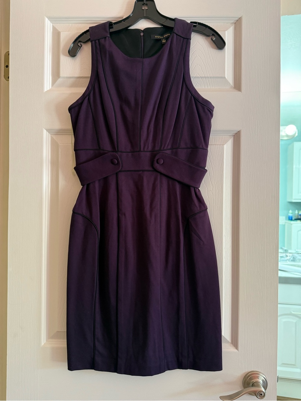 Cynthia Steffe Purple Sheath Dress 8 NWT